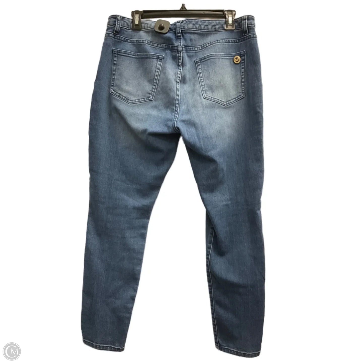 Jeans Straight By Michael By Michael Kors In Blue Denim, Size: 12