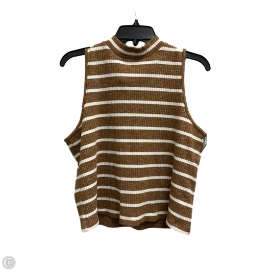 Top Sleeveless By Old Navy In Brown, Size: Xl