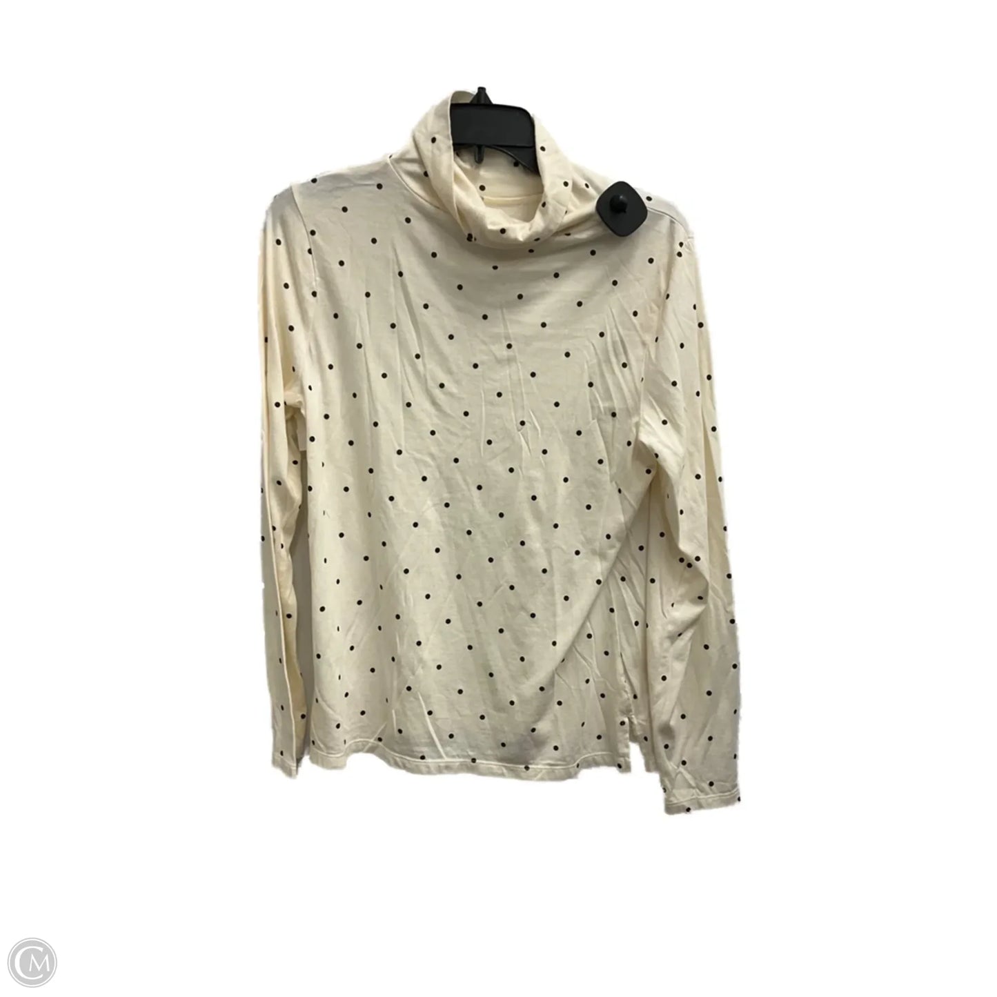 Top Long Sleeve By Old Navy In Polkadot Pattern, Size: L