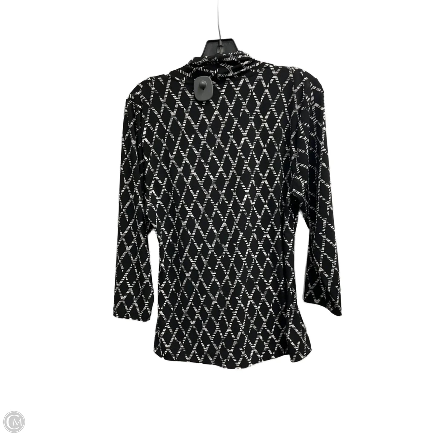 Top 3/4 Sleeve By Chaus In Black, Size: Xl