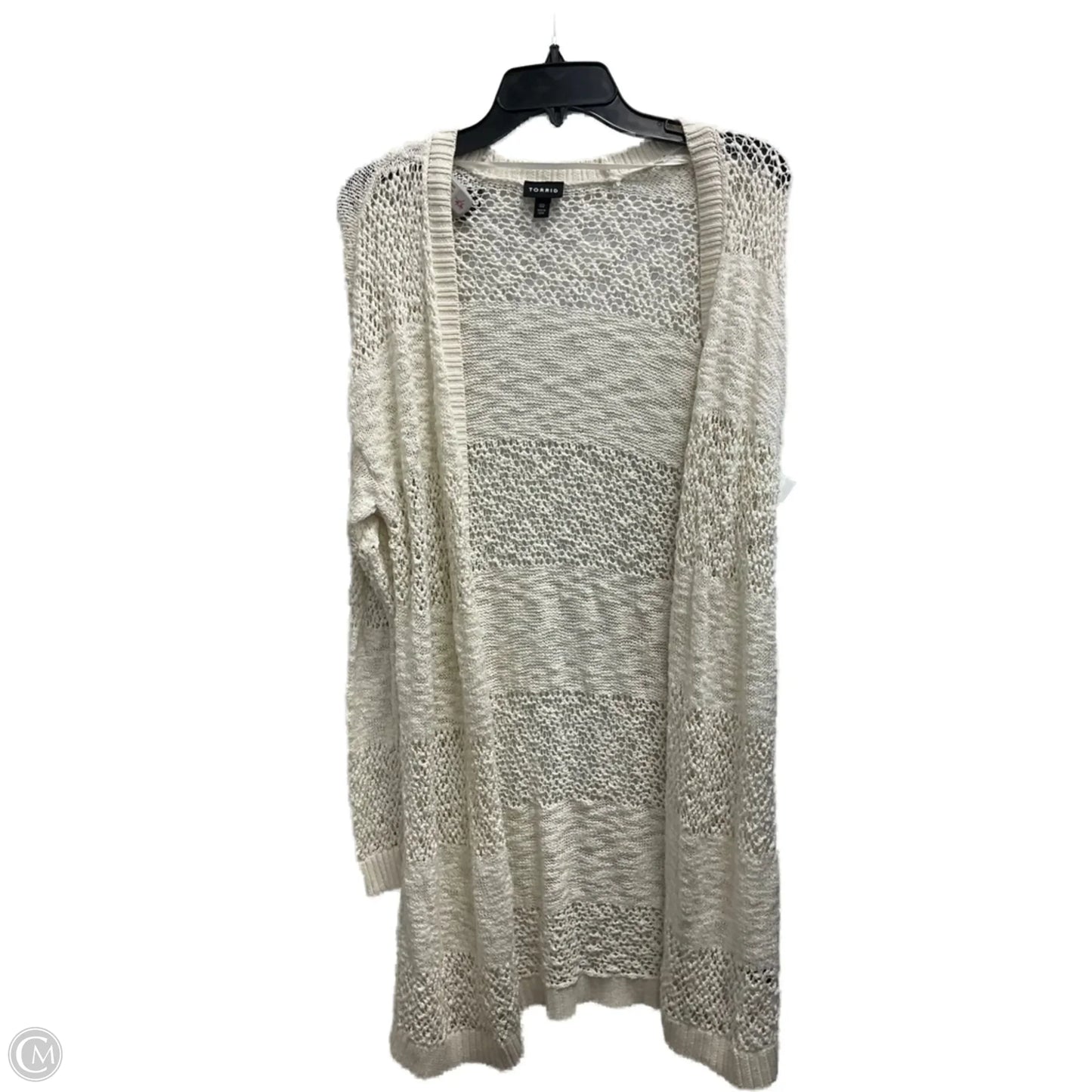 Cardigan By Torrid In Cream, Size: M