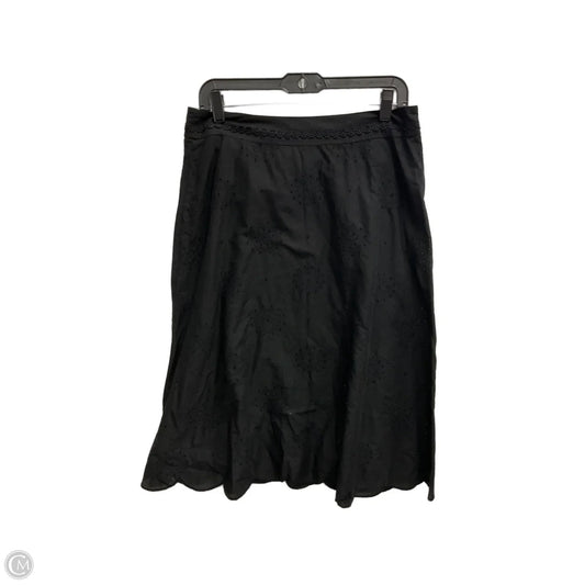 Skirt Midi By Liz Claiborne In Black, Size: 10