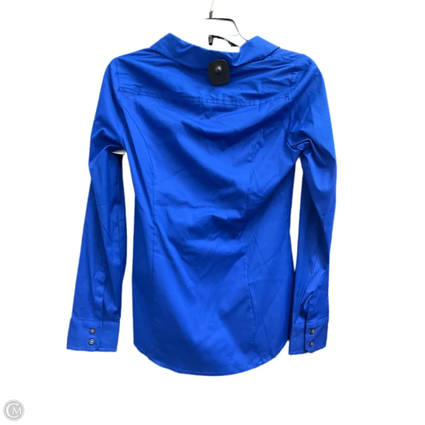 Blouse Long Sleeve By Exposure In Blue, Size: Sp