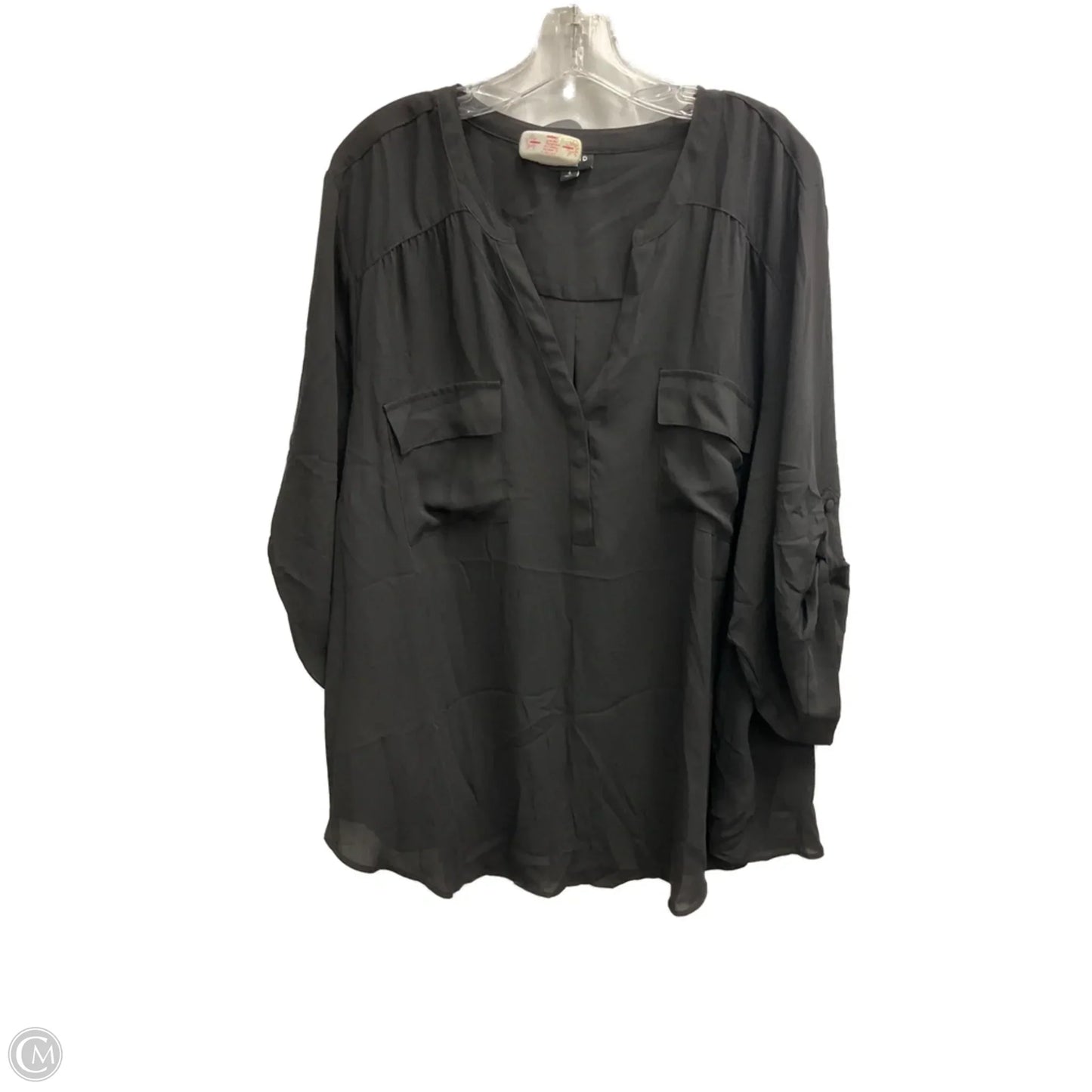 Top Long Sleeve By Torrid In Black, Size: 4x