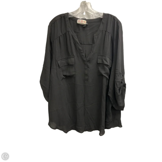 Top Long Sleeve By Torrid In Black, Size: 4x