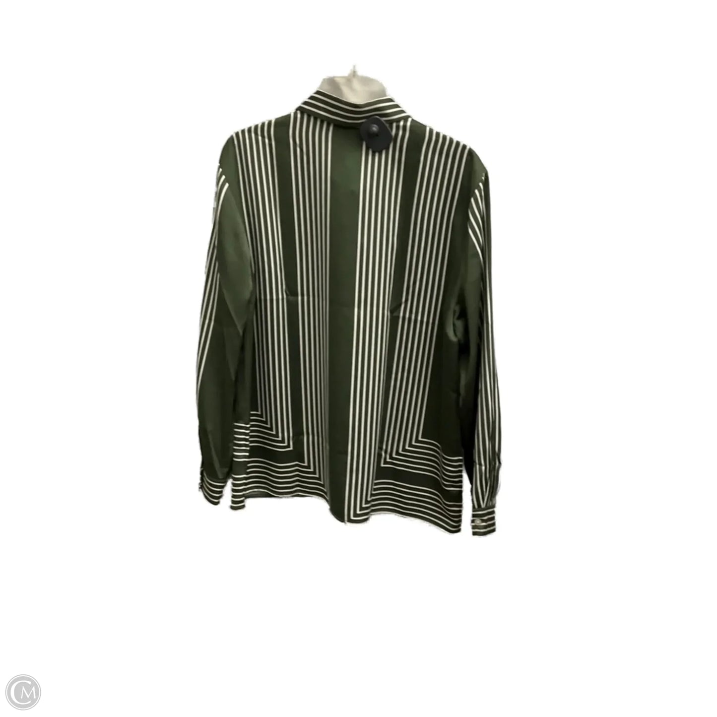 Blouse Long Sleeve By Loft In Green, Size: M