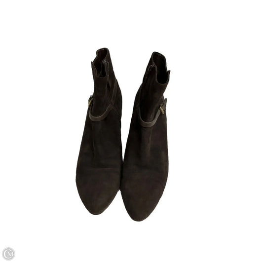 Boots Ankle Heels By Cole-haan In Brown, Size: 9