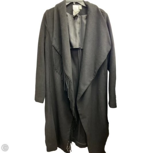 Coat Designer By Milly In Black, Size: L