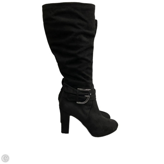 Boots Knee Heels By Impo In Black, Size: 8.5