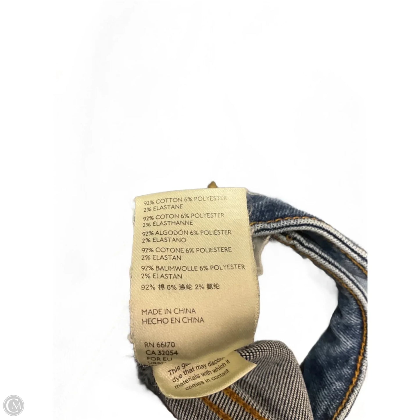 Jeans Cropped By Pilcro In Blue Denim, Size: 8