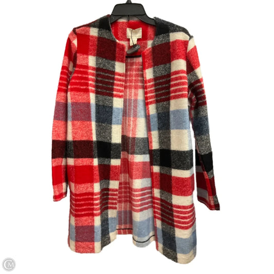 Jacket Shirt By Cynthia Rowley In Plaid Pattern, Size: Xs
