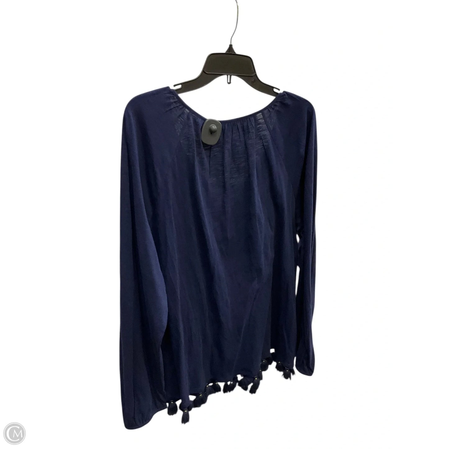 Top Long Sleeve Designer By Lilly Pulitzer In Blue, Size: Xl