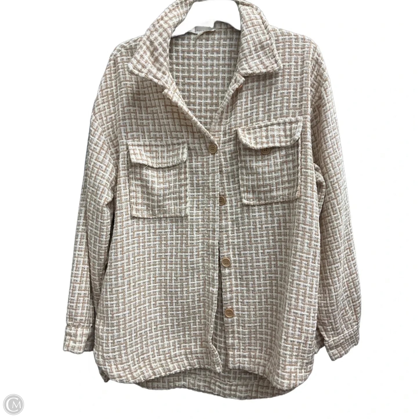 Cardigan By Liz Claiborne In Beige, Size: Xl