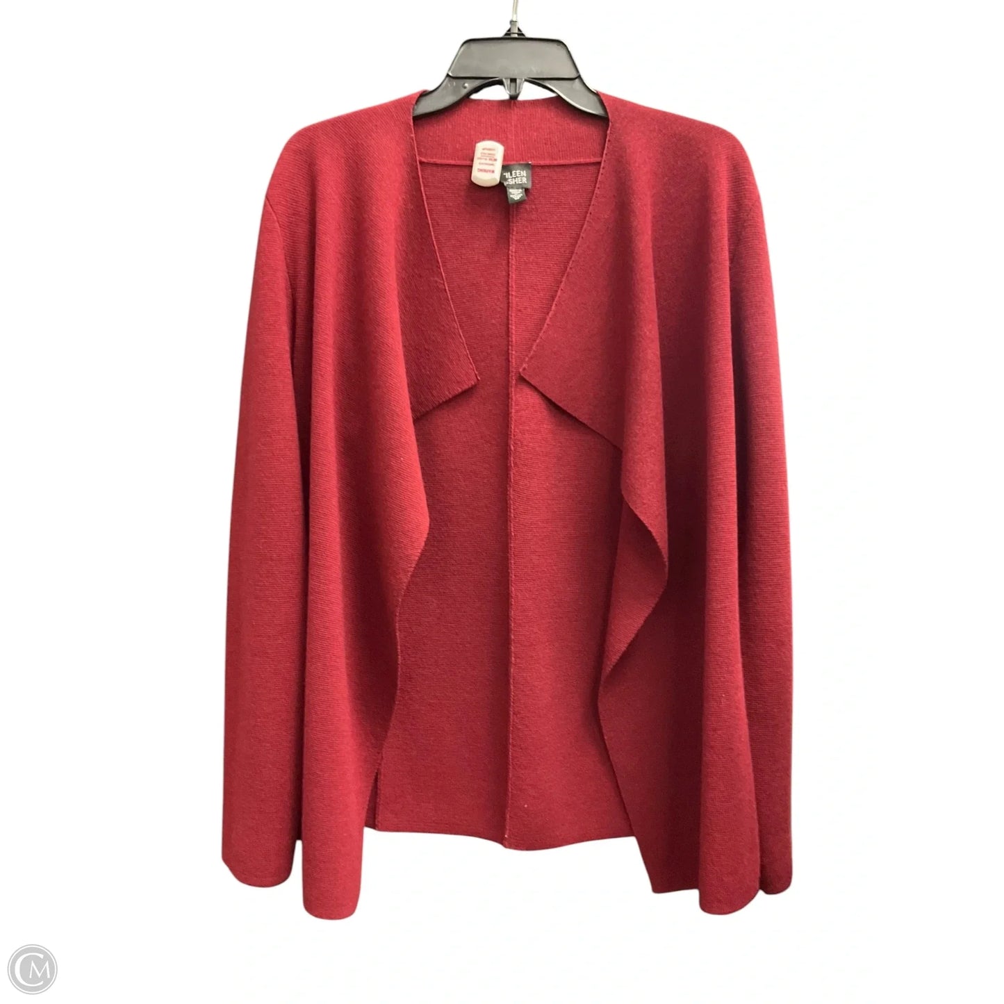 Cardigan By Eileen Fisher In Maroon, Size: M