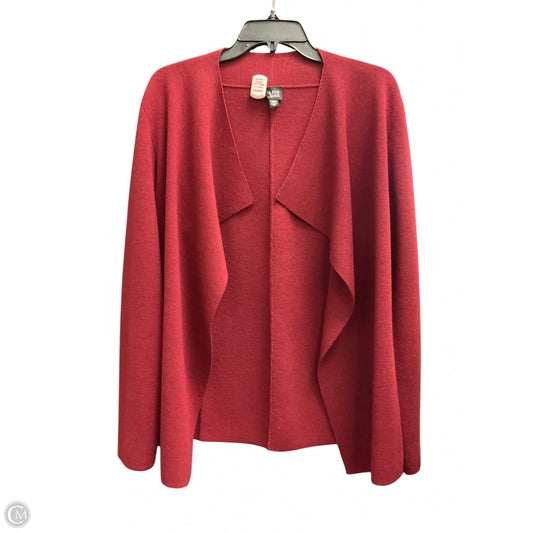Cardigan By Eileen Fisher In Maroon, Size: M