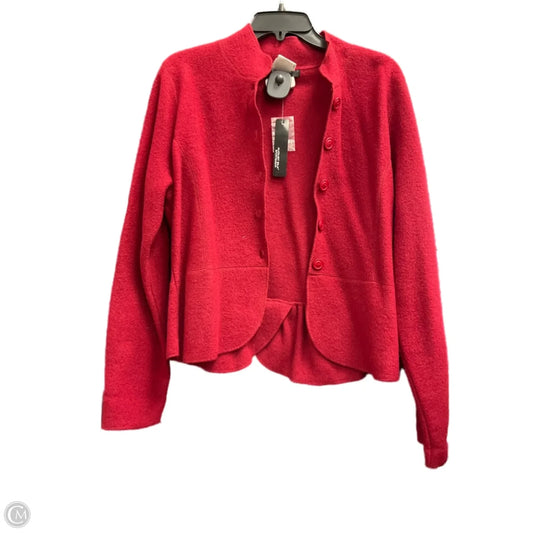 Cardigan By August Silk In Red, Size: L