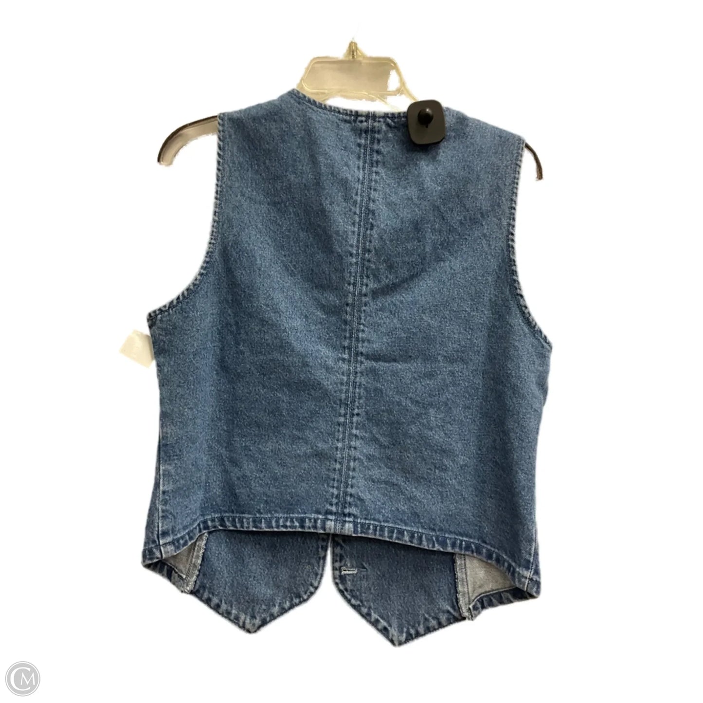 Vest Faux Fur & Sherpa By Listicle In Blue Denim, Size: M
