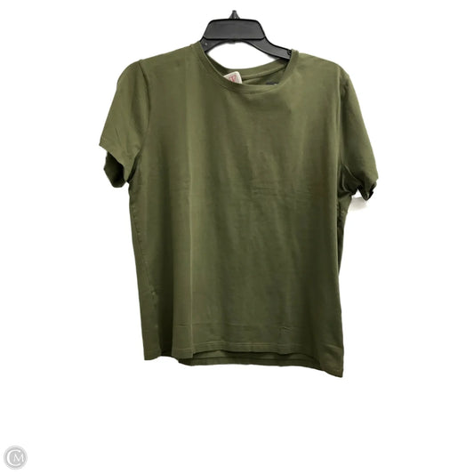 Athletic Top Short Sleeve By Under Armour In Green, Size: L
