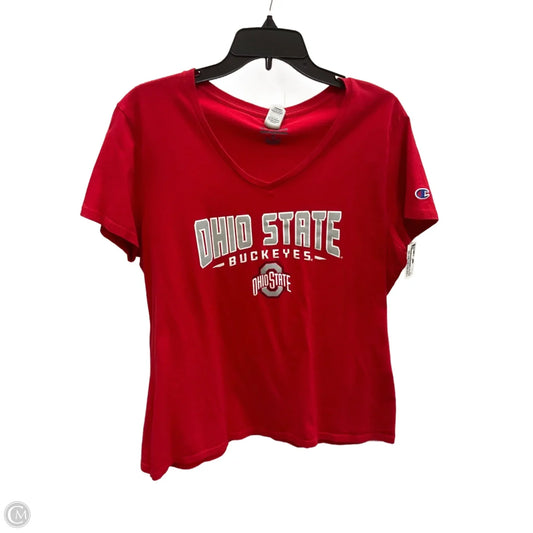 Top Short Sleeve Basic By Champion In Red, Size: Xl