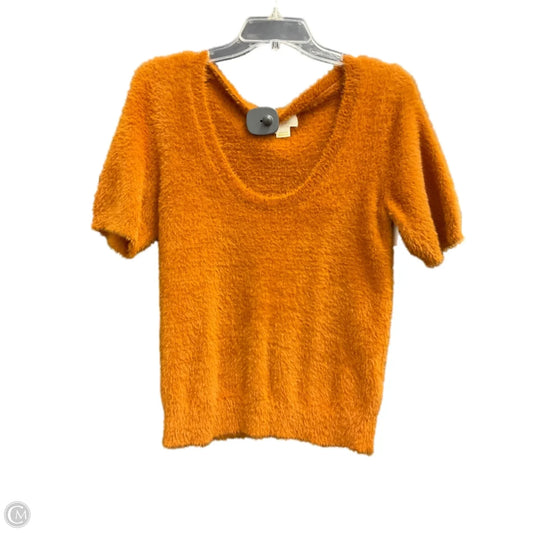 Top Short Sleeve By Maeve In Orange, Size: M