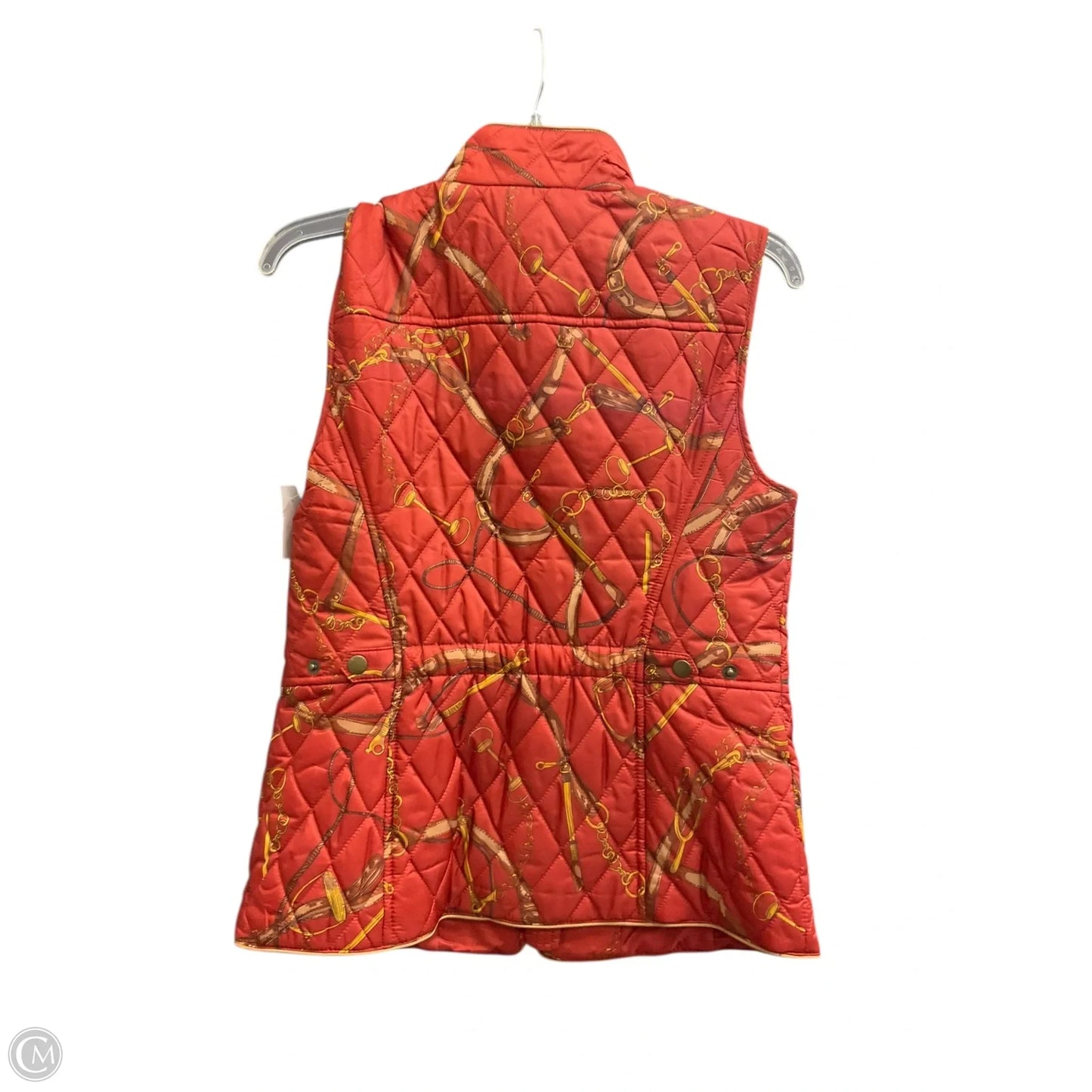 Vest Puffer & Quilted By Talbots In Orange, Size: Xs