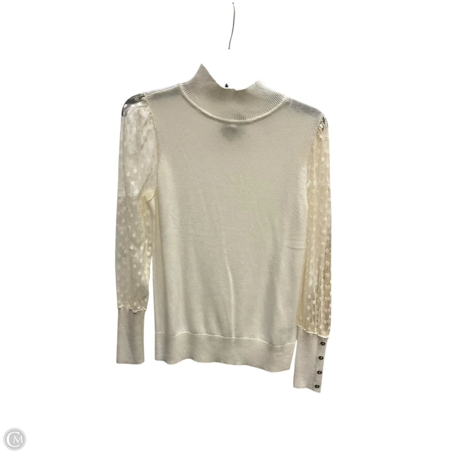 Top Long Sleeve By Talbots In White, Size: S