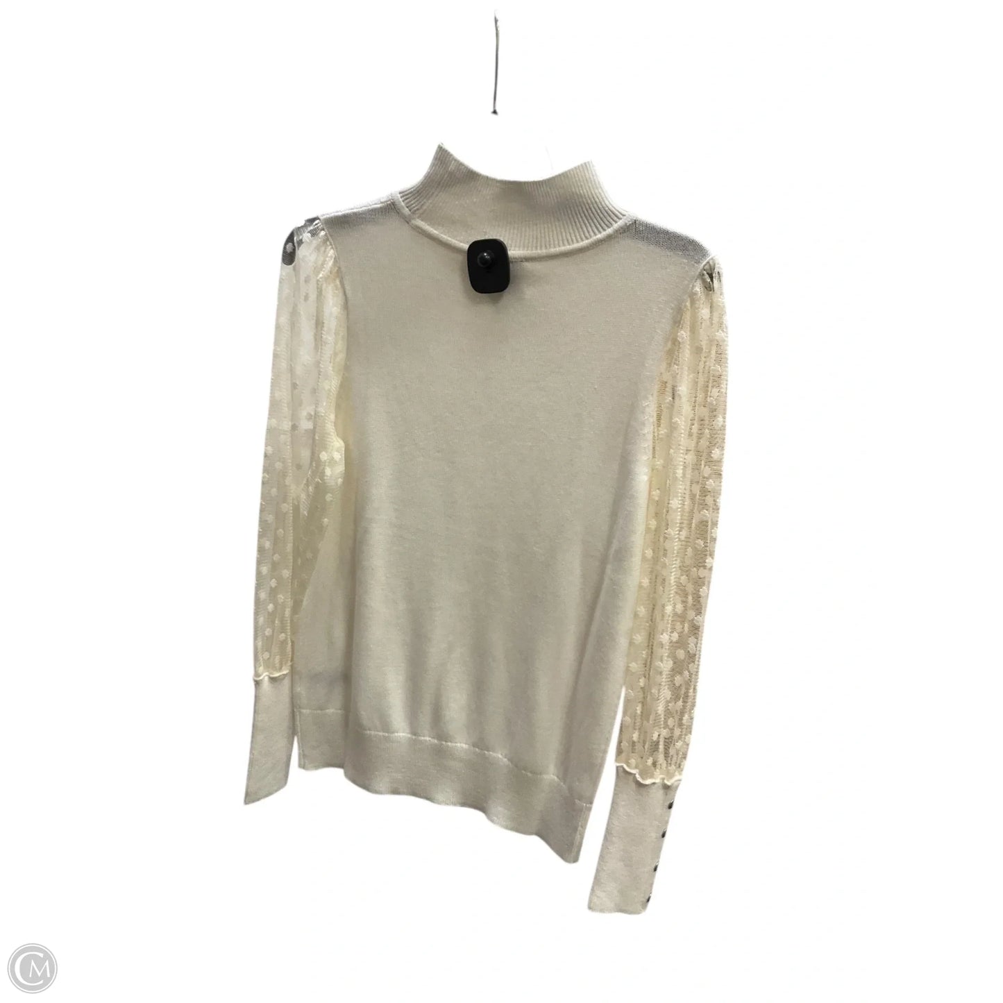 Top Long Sleeve By Talbots In White, Size: S