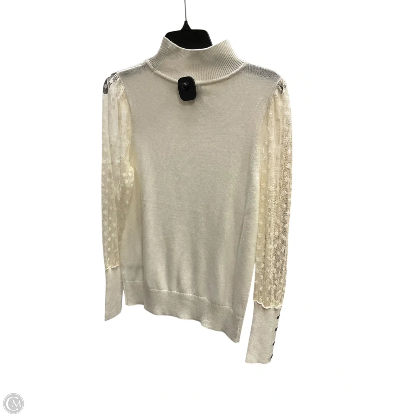 Top Long Sleeve By Talbots In White, Size: S