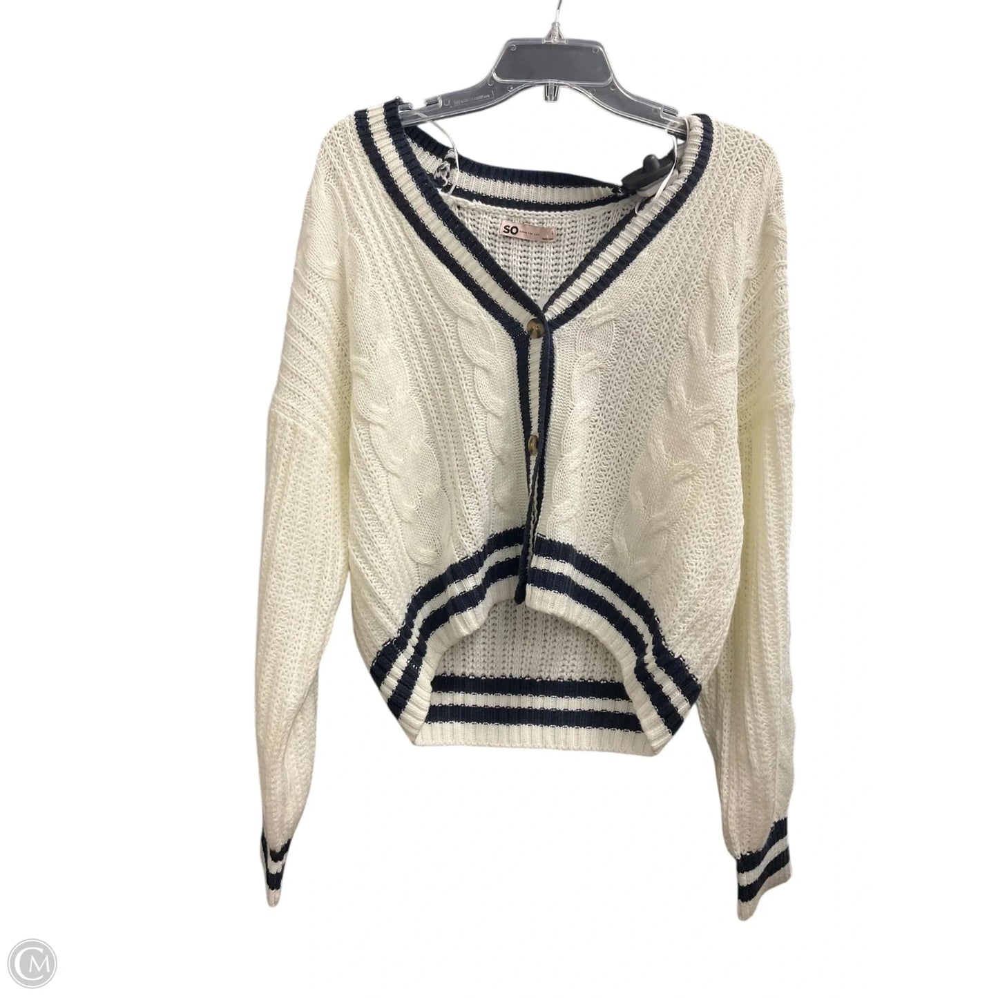 Cardigan By So In White, Size: L