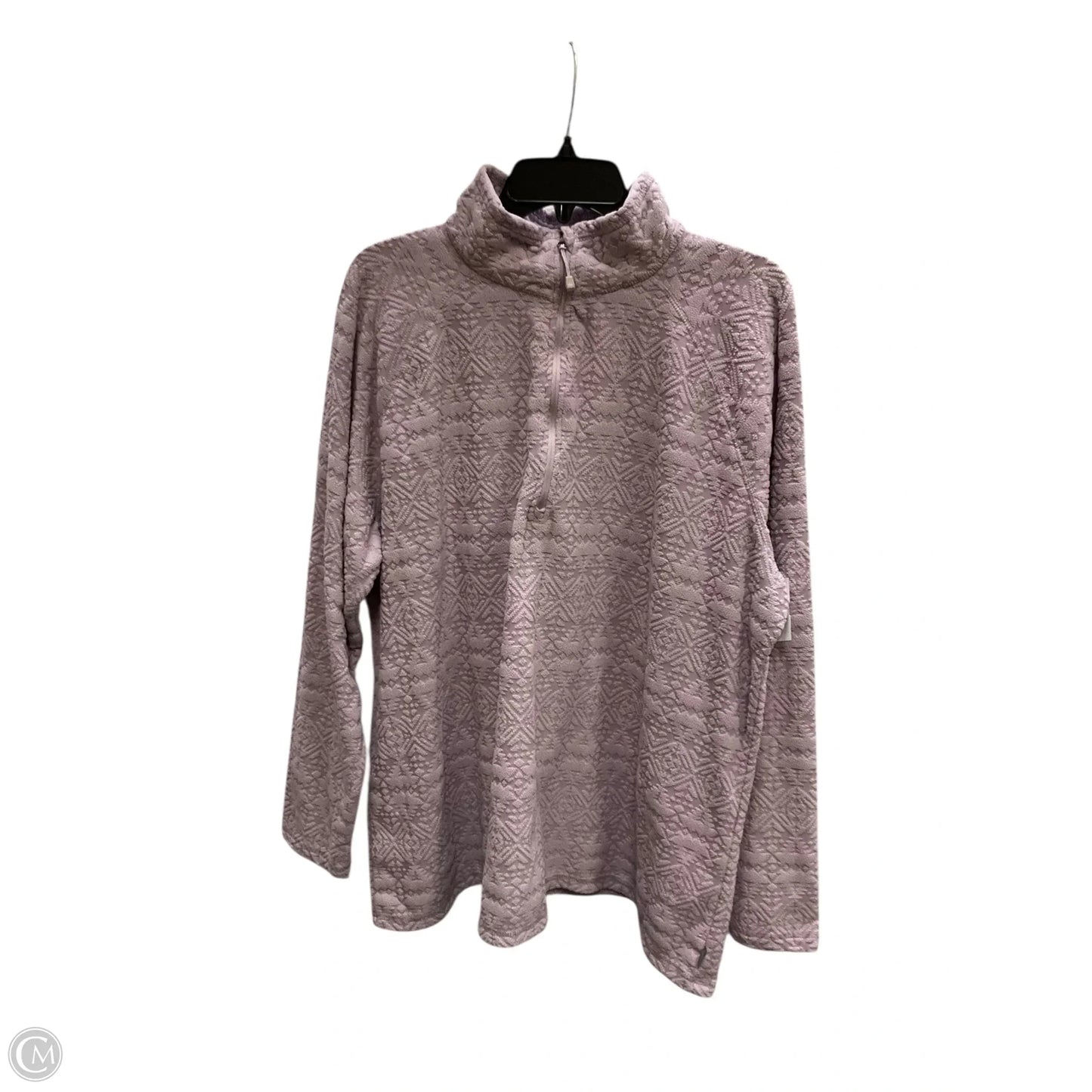 Sweatshirt Collar By Eddie Bauer In Purple, Size: 2x