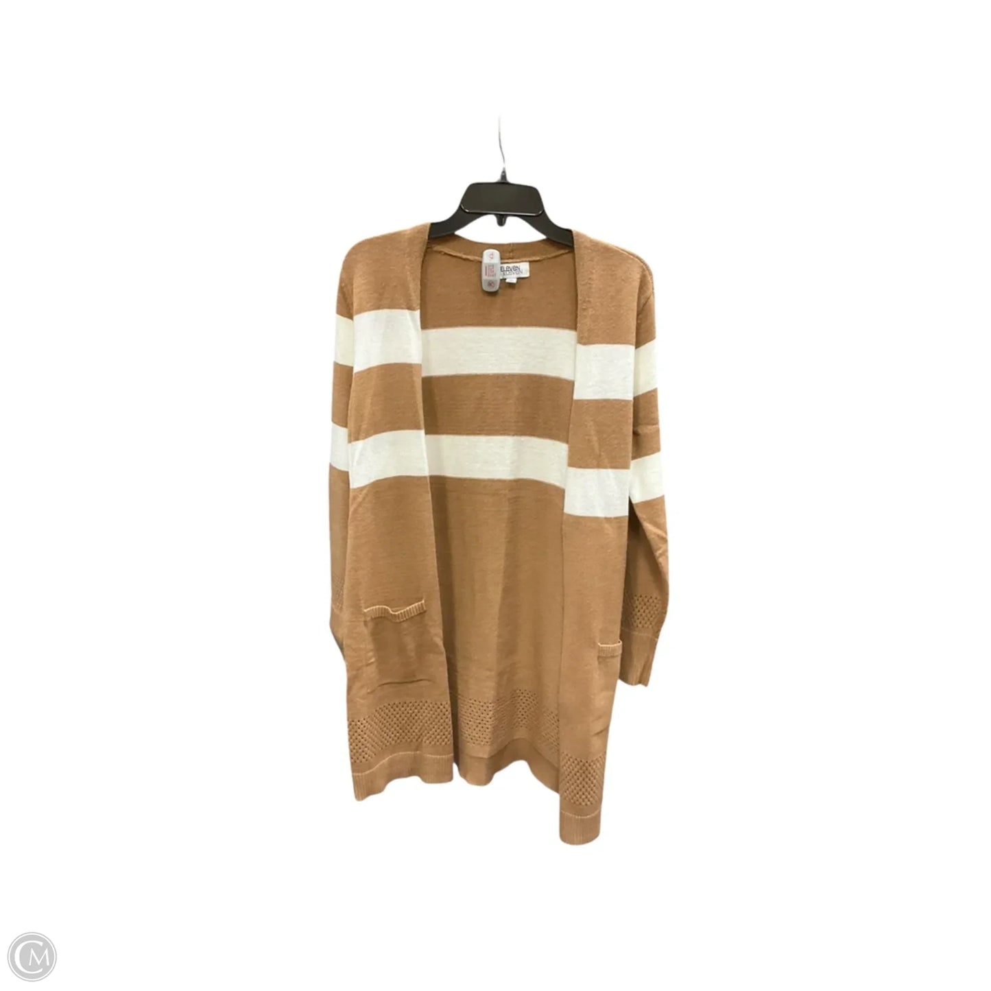 Cardigan By Clothes Mentor In Tan, Size: M