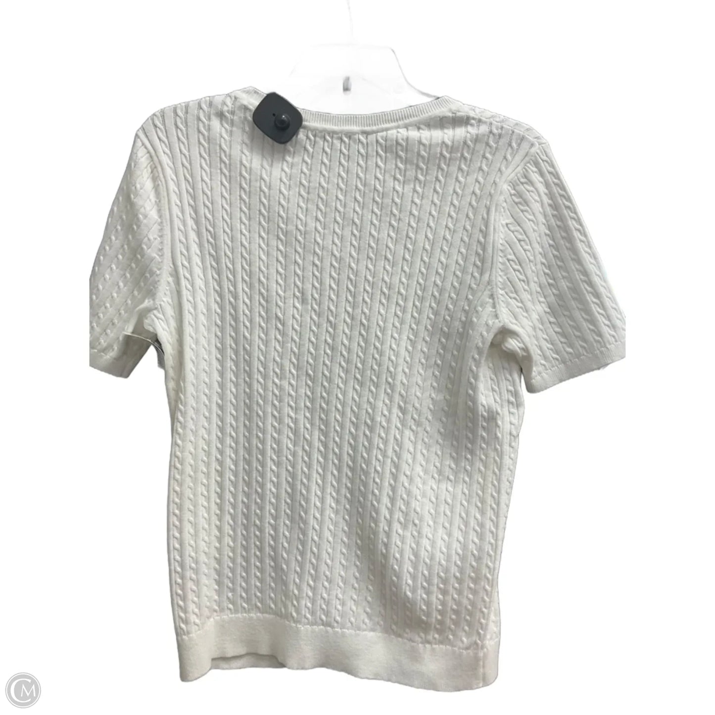 Top Short Sleeve By Tommy Hilfiger In White, Size: M