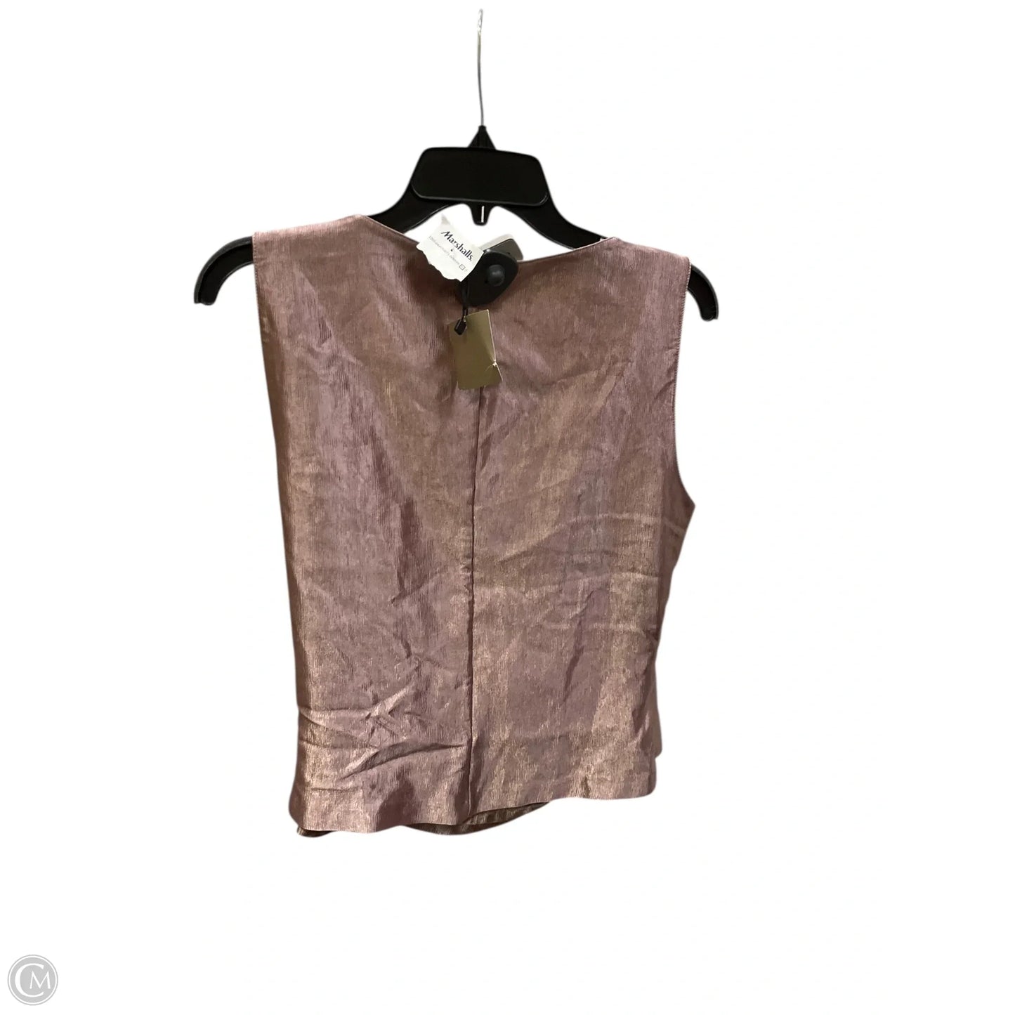 Top Sleeveless By Zara In Rose Gold, Size: L
