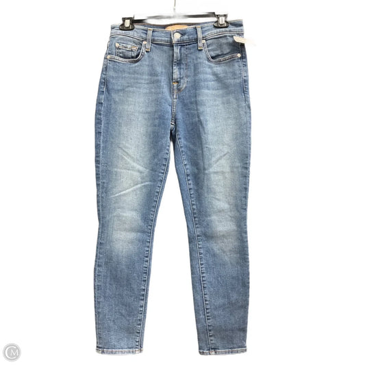 Jeans Straight By 7 For All Mankind In Blue Denim, Size: 8