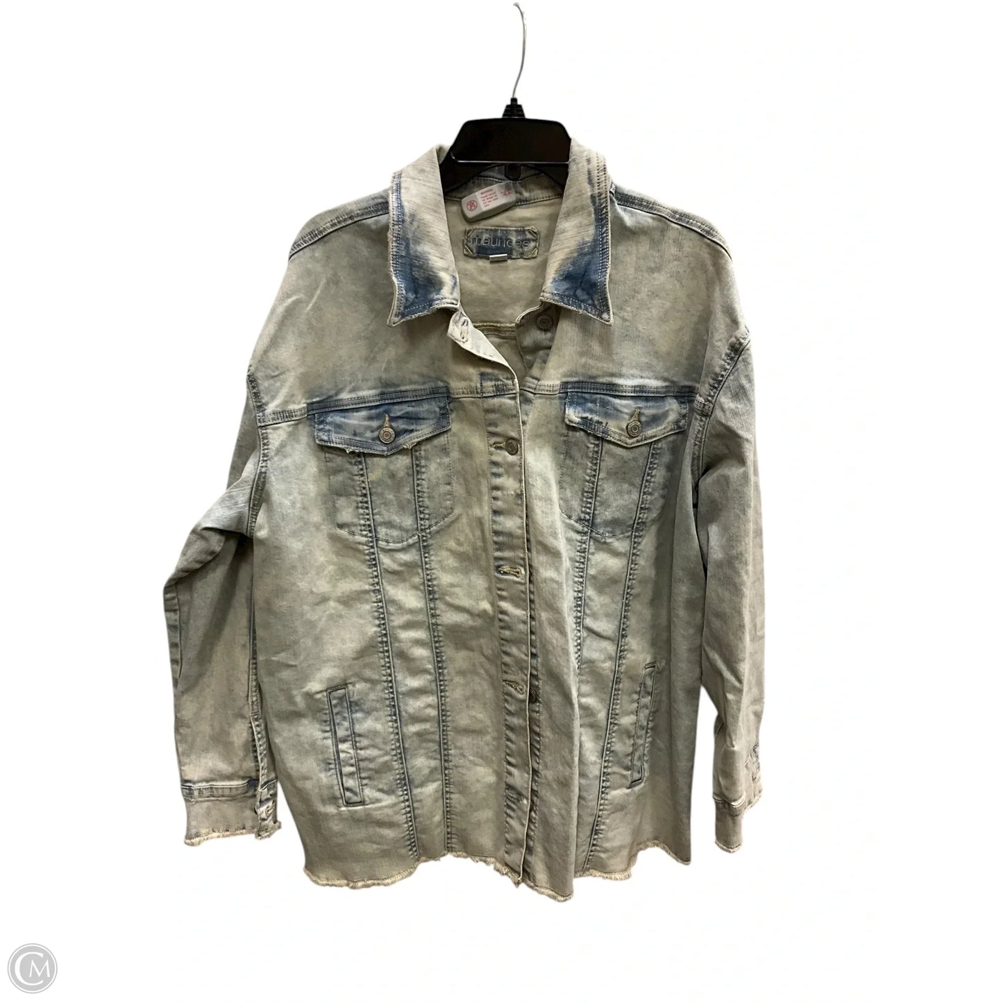 Jacket Denim By Maurices In Blue Denim, Size: Xxl