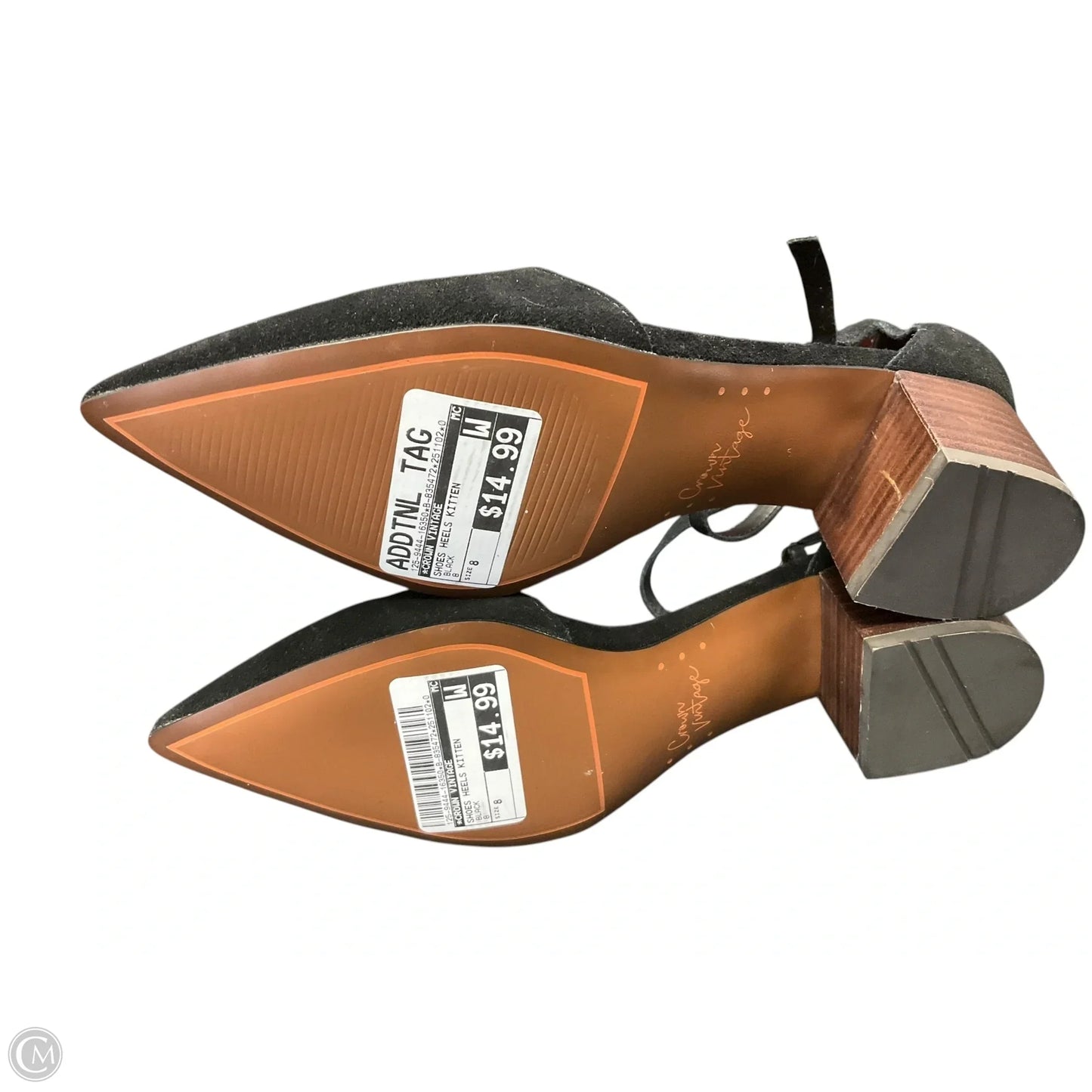 Shoes Heels Kitten By Crown Vintage In Black, Size: 8