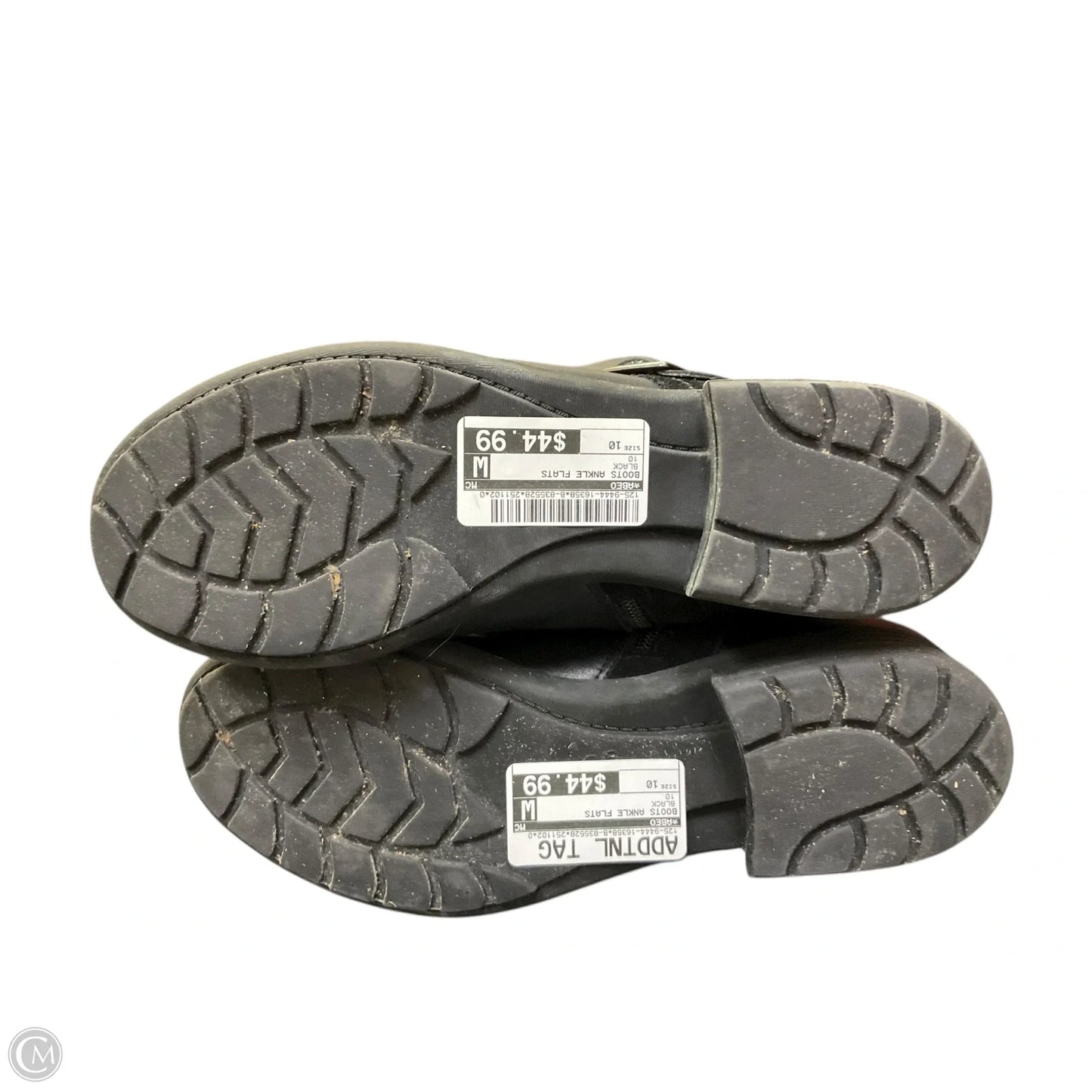 Boots Ankle Flats By Abeo In Black, Size: 10