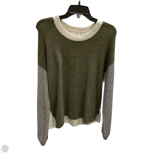 Sweater By Madewell In Green & Grey, Size: S