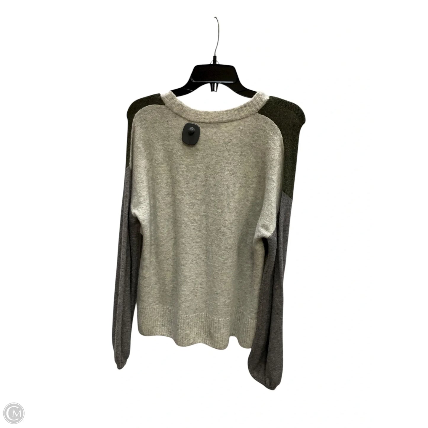 Sweater By Madewell In Green & Grey, Size: S