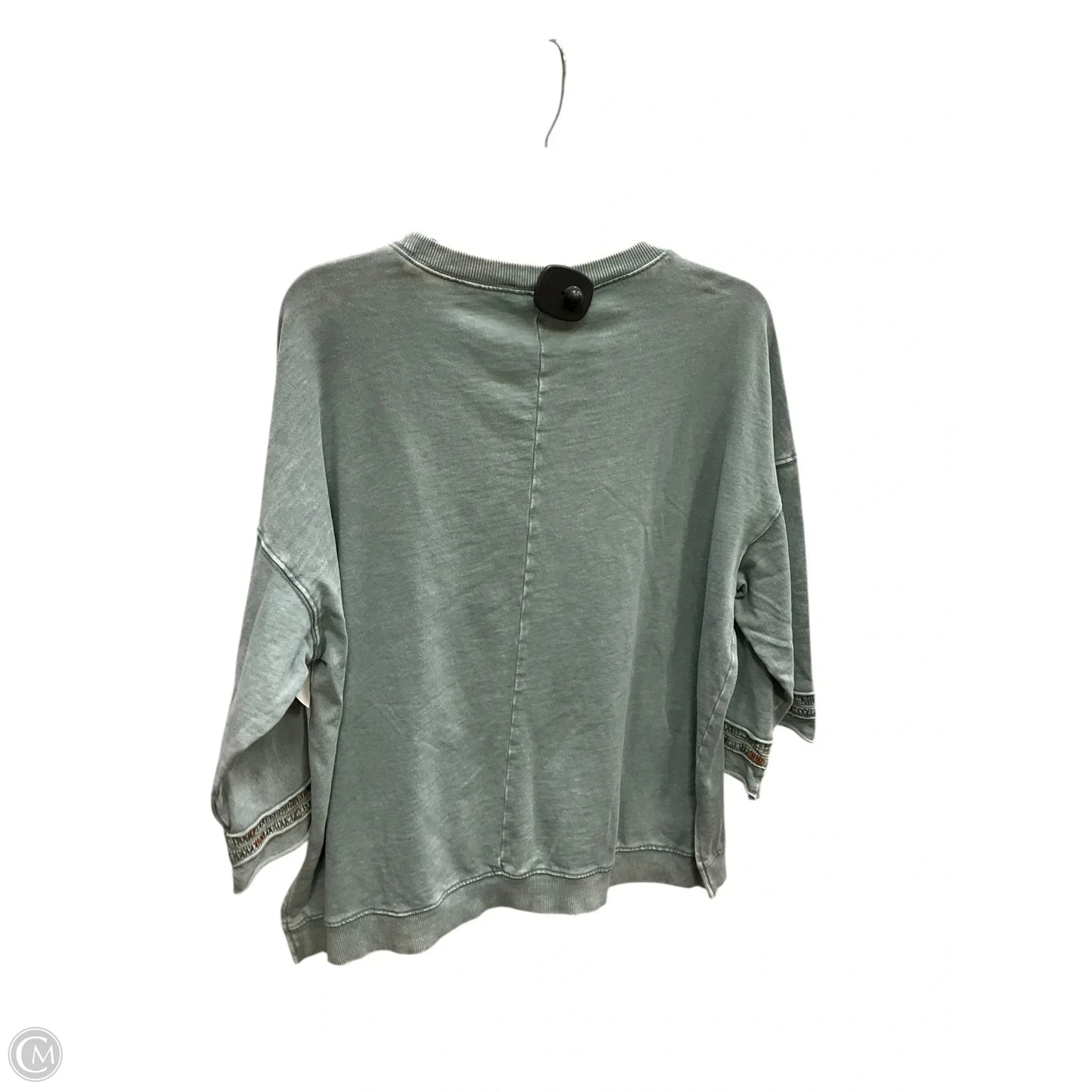 Top 3/4 Sleeve By Easel In Green, Size: S
