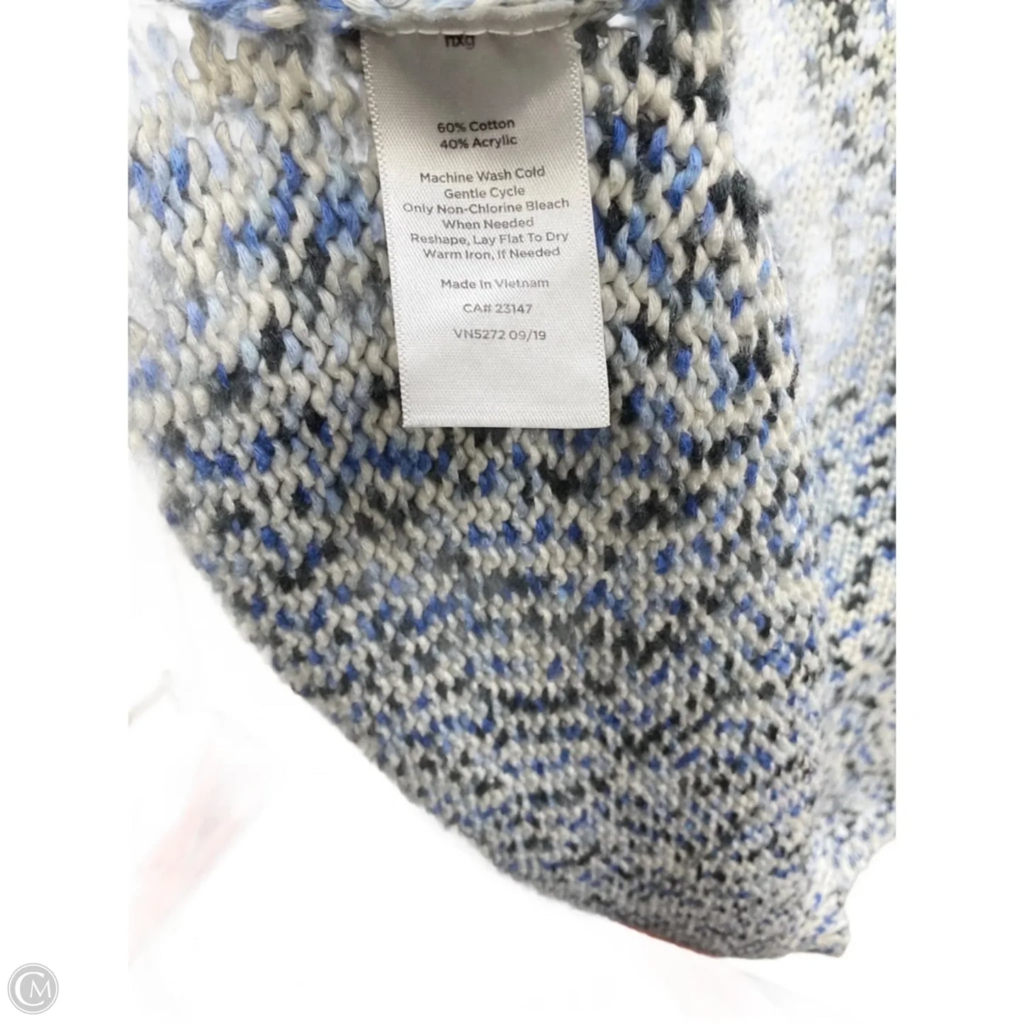 Top Long Sleeve By Talbots In Blue, Size: 2x