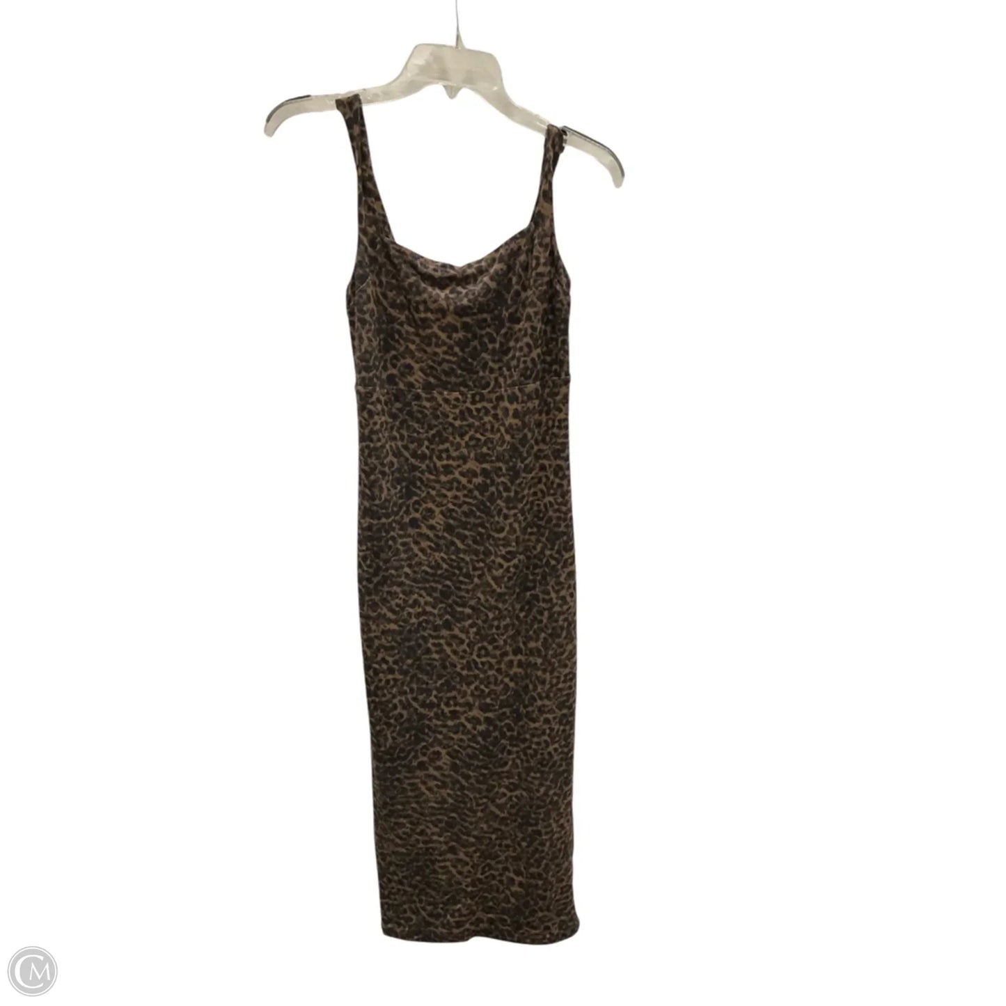 Dress Casual Midi By Good American In Animal Print, Size: 2