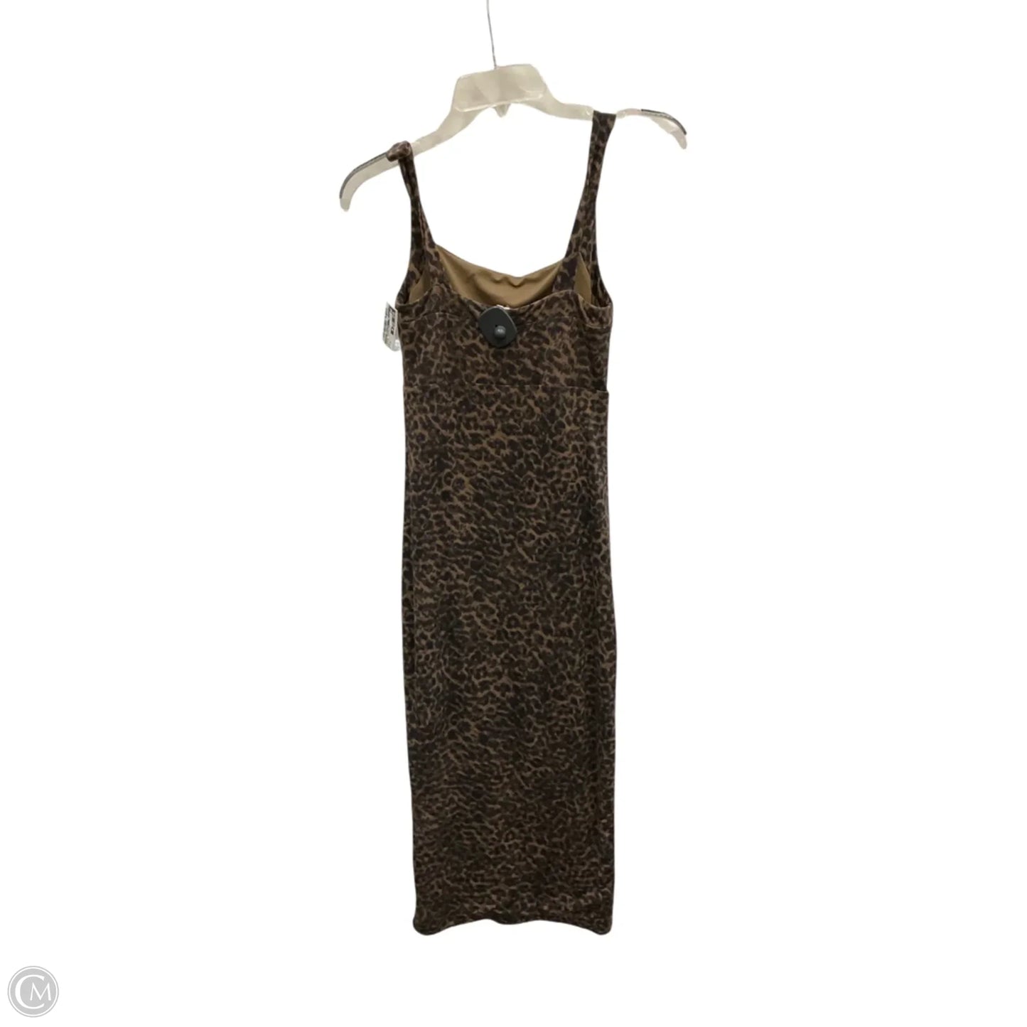 Dress Casual Midi By Good American In Animal Print, Size: 2