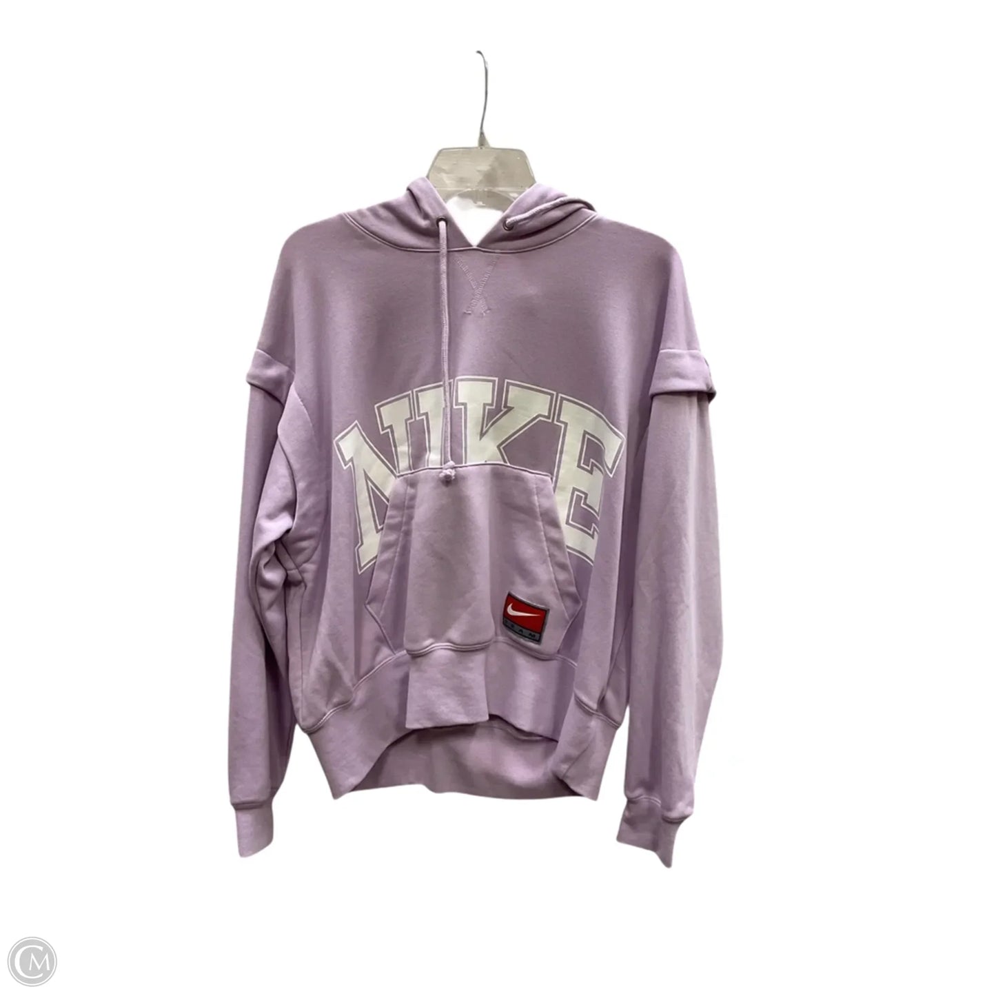 Athletic Sweatshirt Hoodie By Nike Apparel In Purple, Size: S