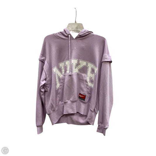 Athletic Sweatshirt Hoodie By Nike Apparel In Purple, Size: S