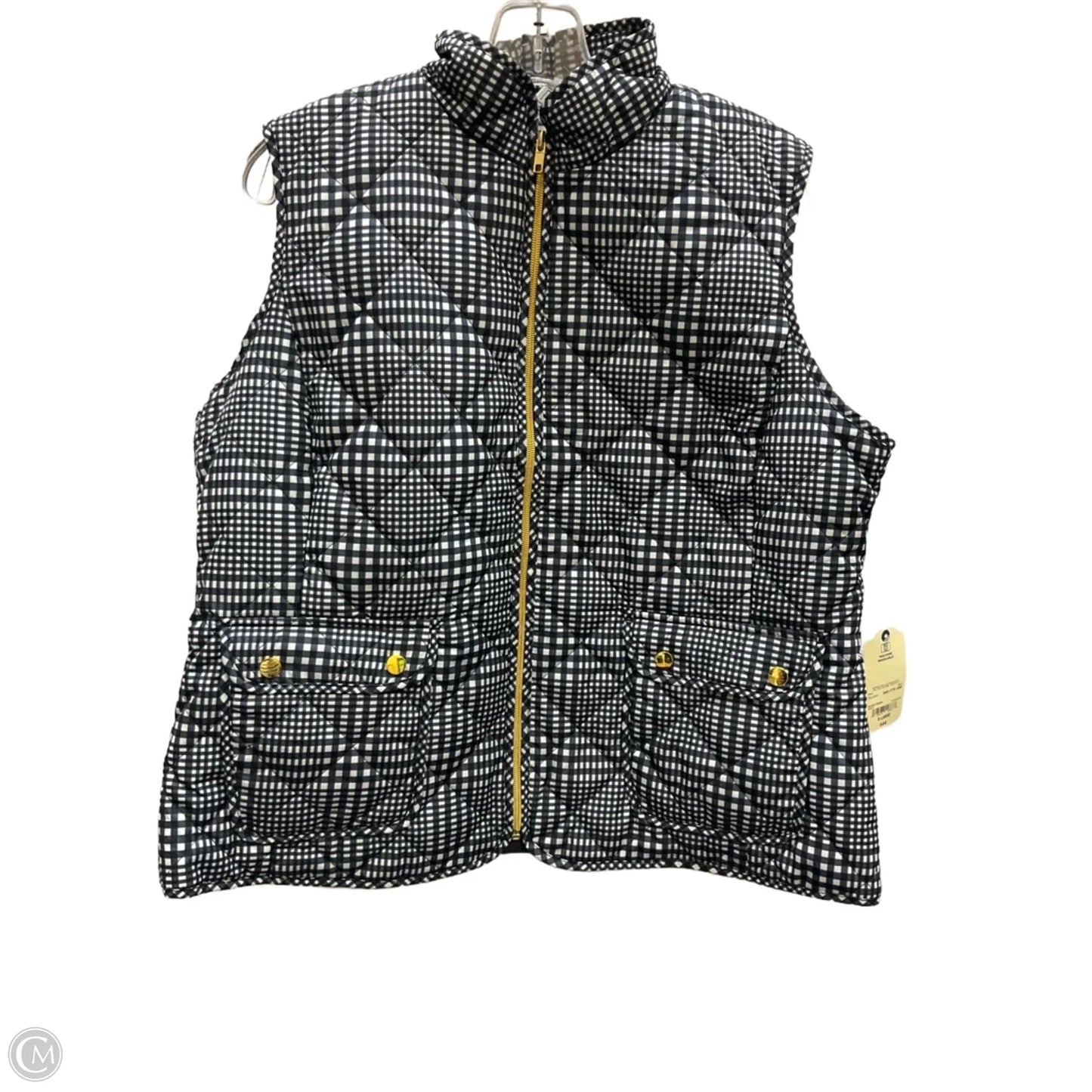 Vest Puffer & Quilted By St Johns Bay In Checkered Pattern, Size: Xl