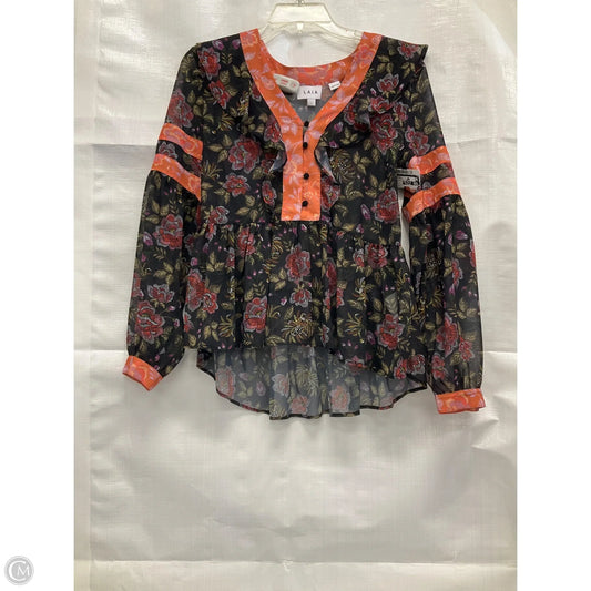 Blouse Long Sleeve By Cmb In Floral Print, Size: S