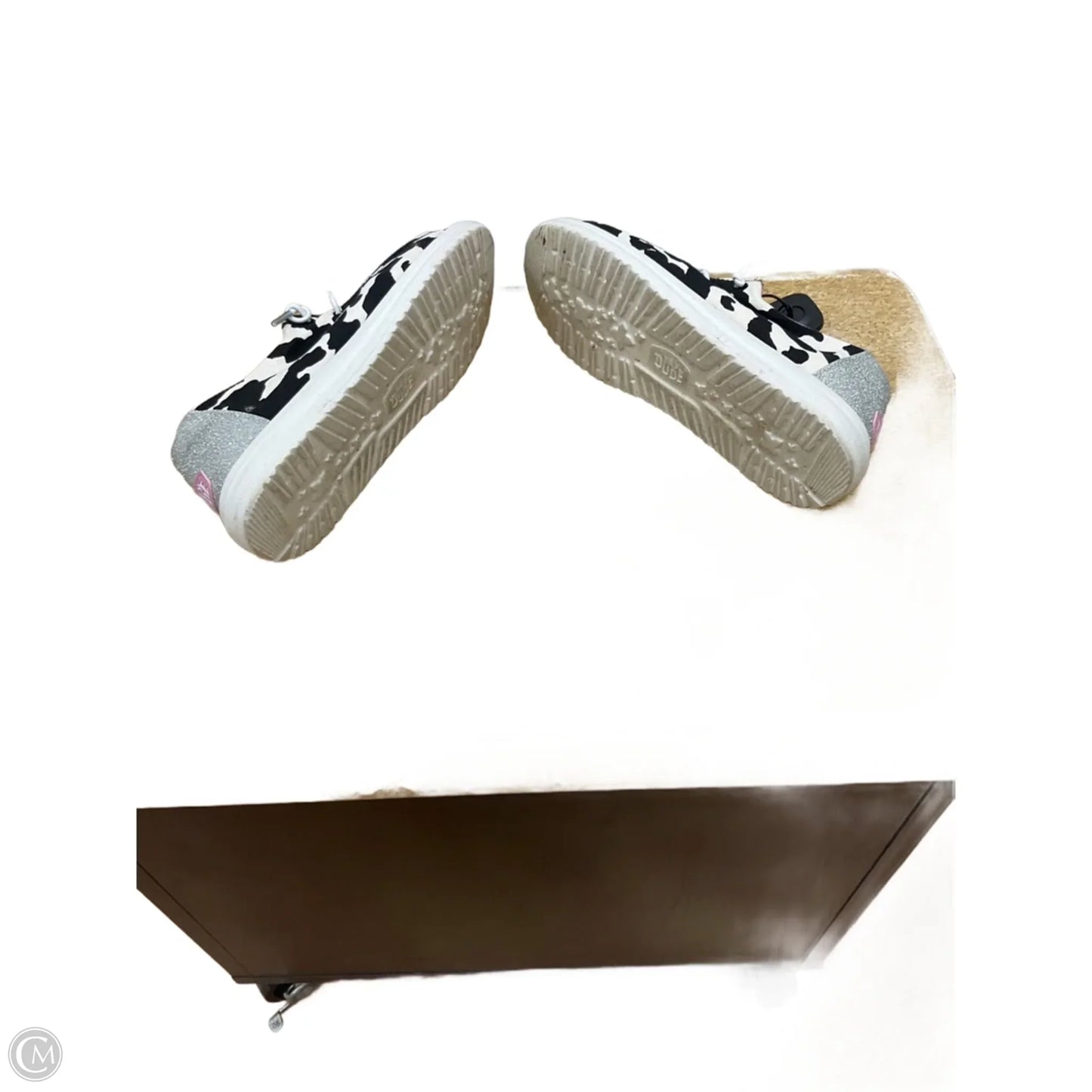 Shoes Flats By Hey Dude In Animal Print, Size: 8