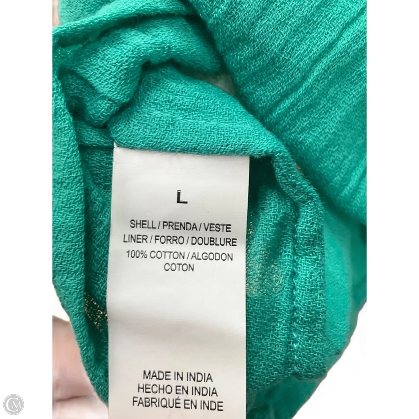 Top Long Sleeve By Vitamin A In Green, Size: L