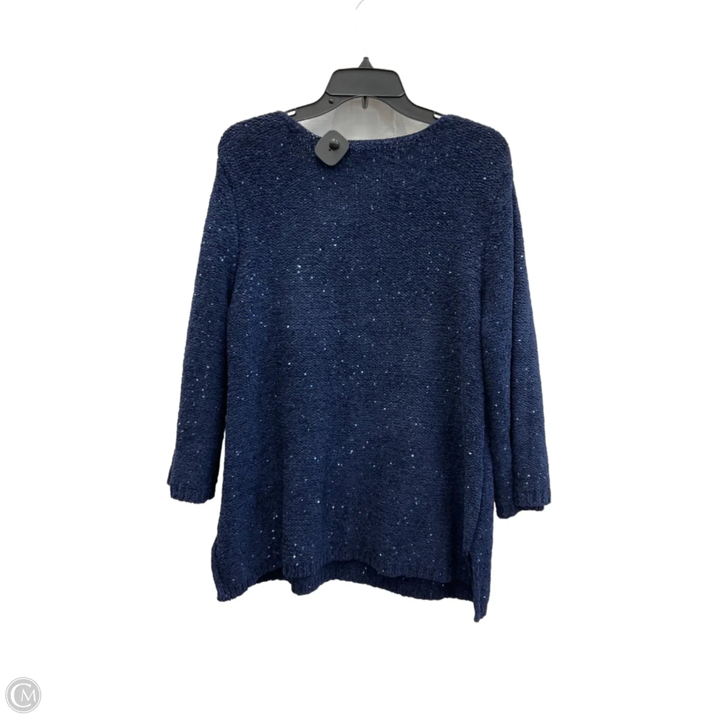 Sweater By Chicos In Blue & Brown, Size: Xl